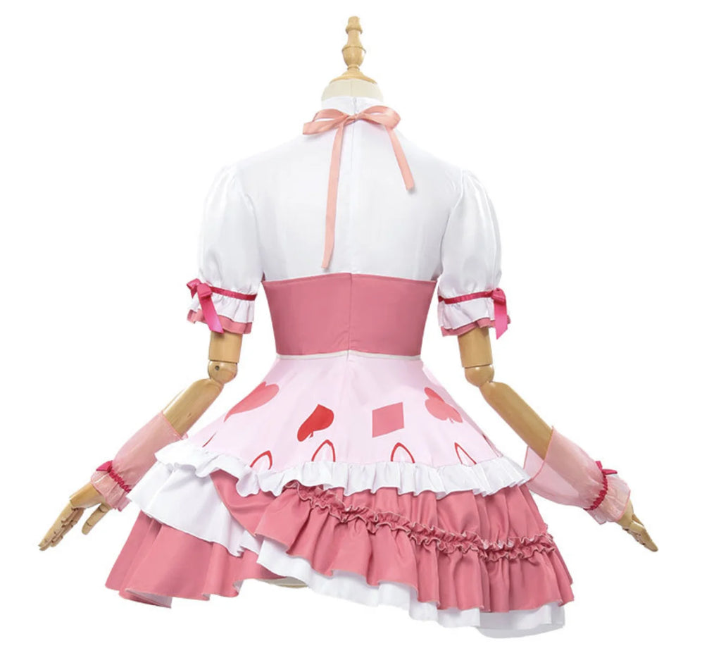 Women's Anime Shugo Chara Hinamori Amu Maid Uniform Costume or Pink Wig FCGD-036