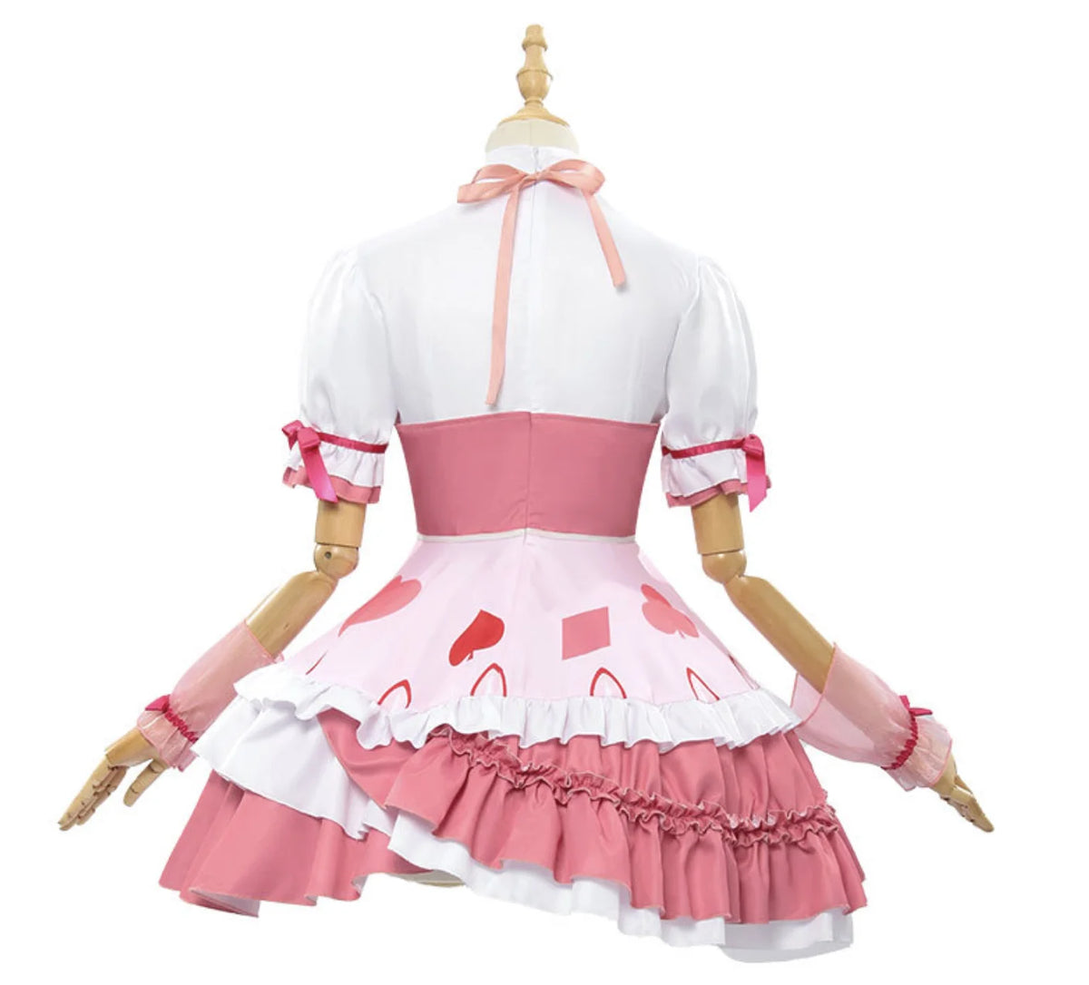 Women's Anime Shugo Chara Hinamori Amu Maid Uniform Costume or Pink Wig FCGD-036