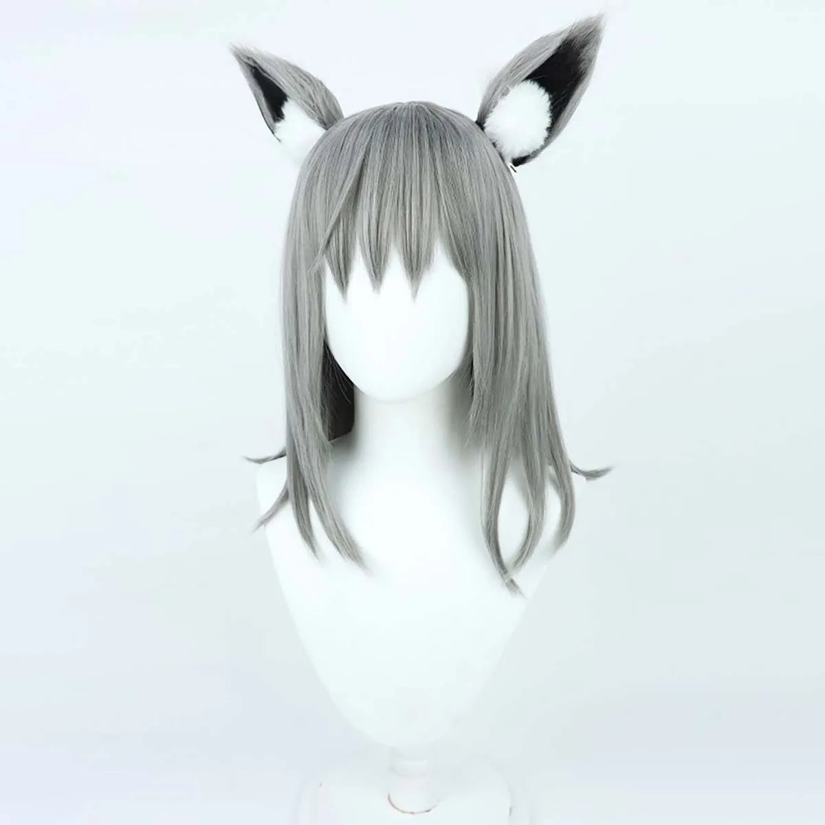 Anime Roleplay Party Costume Prop Blue Archive Shiroko Sunaookami Cosplay Wig With Ear GAHC-026