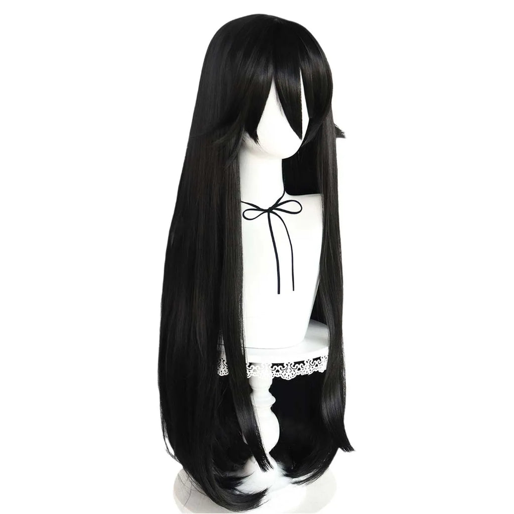 Halloween Party Game Yandere Simulator Cosplay Ayano Aishi Black Straight Long Ponytail Wig for Women GAHC-013