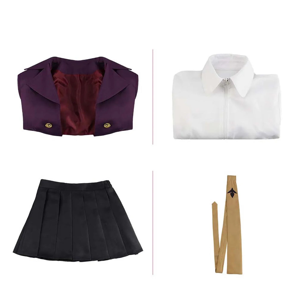 Halloween Carnival Anime Danganronpa Kirigiri Kyouko Cosplay Costume for Woman GAHC-011