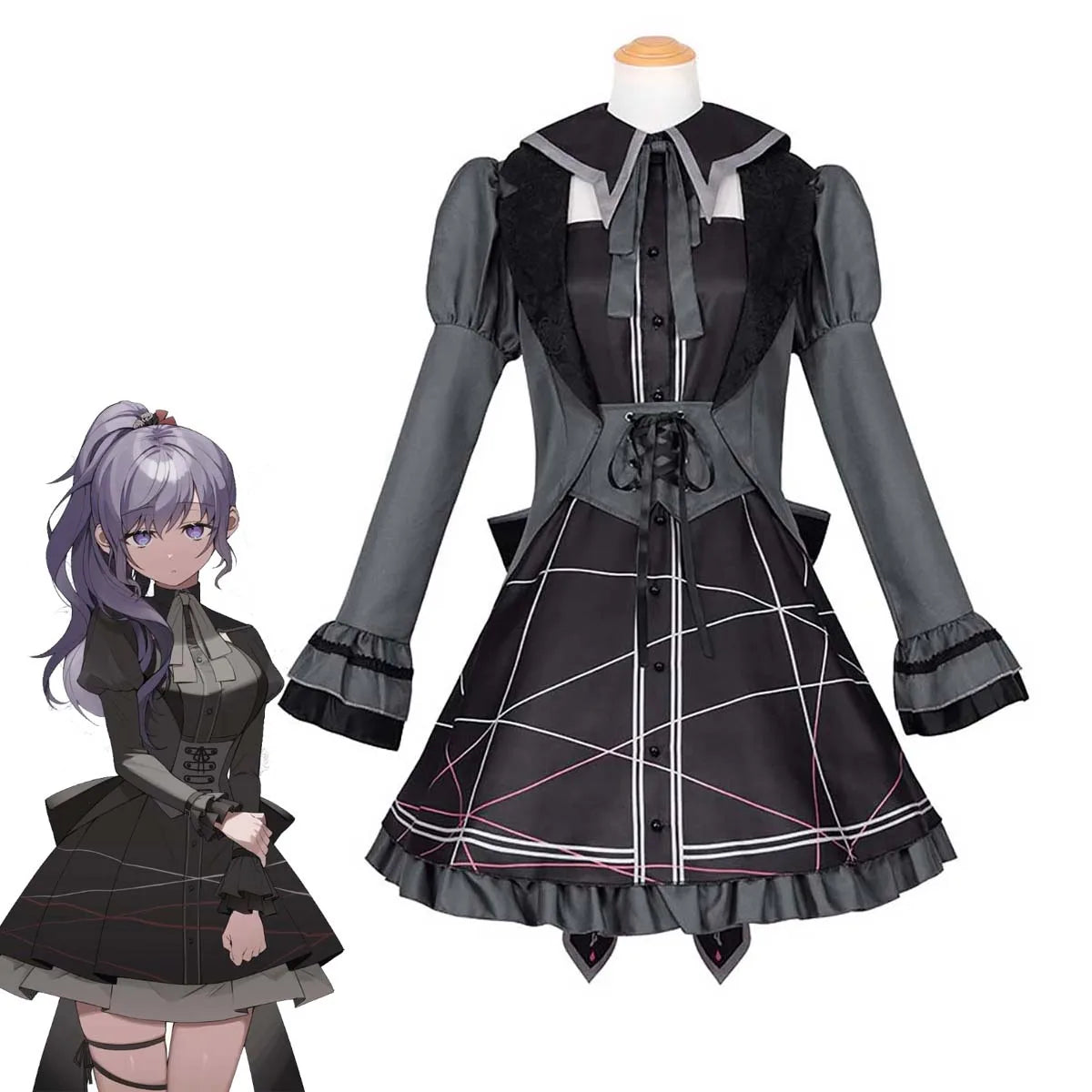 Anime Project STAGE YOISAKI KANADE Cosplay Costumes Suit Outfit GAHC-015
