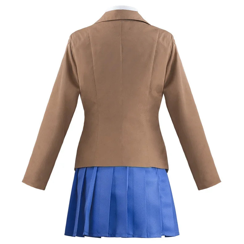 Anime Doki Doki Literature Club Monika Cosplay Sayori Yuri Natsuki Cosplay Costume School Girl Women Uniform Fancy Dress