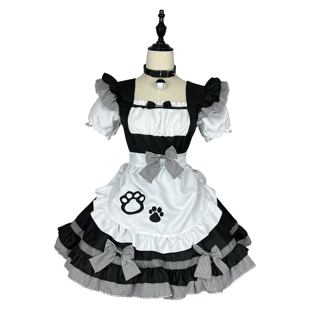 Lolita Cat Girl Lolita Maid Dress Classical Maid Cosplay Costumes Plus Size Apron Maid Outfits