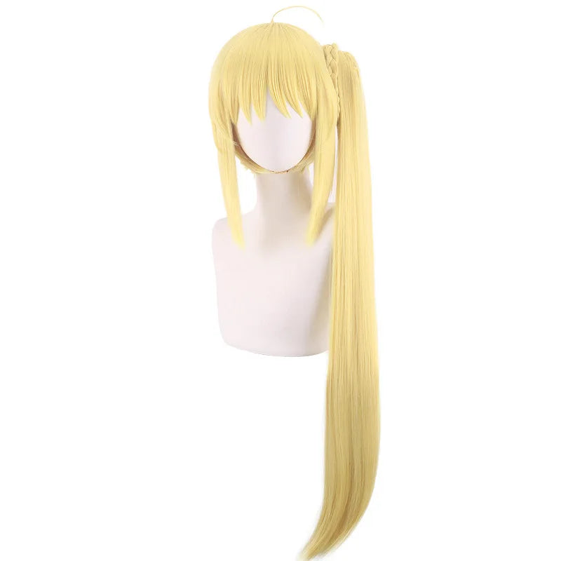 Lonely Rock Iji Hongxia Cosplay Wig Bright Yellow Ponytail Anime Wig