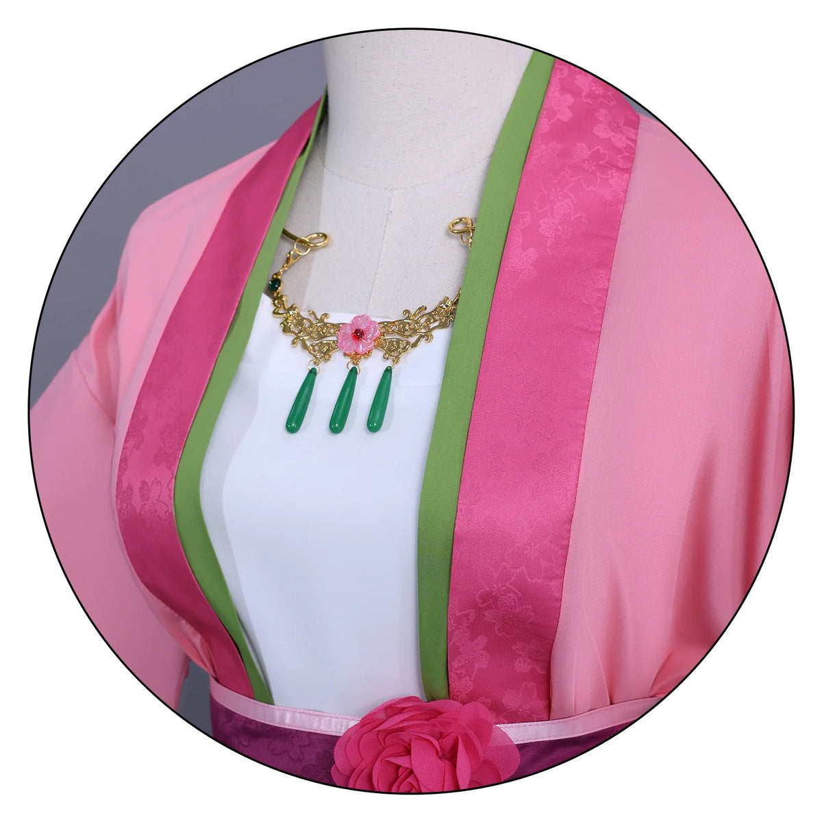 Ancient Hanfu Outfit Maomao Cosplay Costume  Anime Pink Dress Halloween Party for Women
