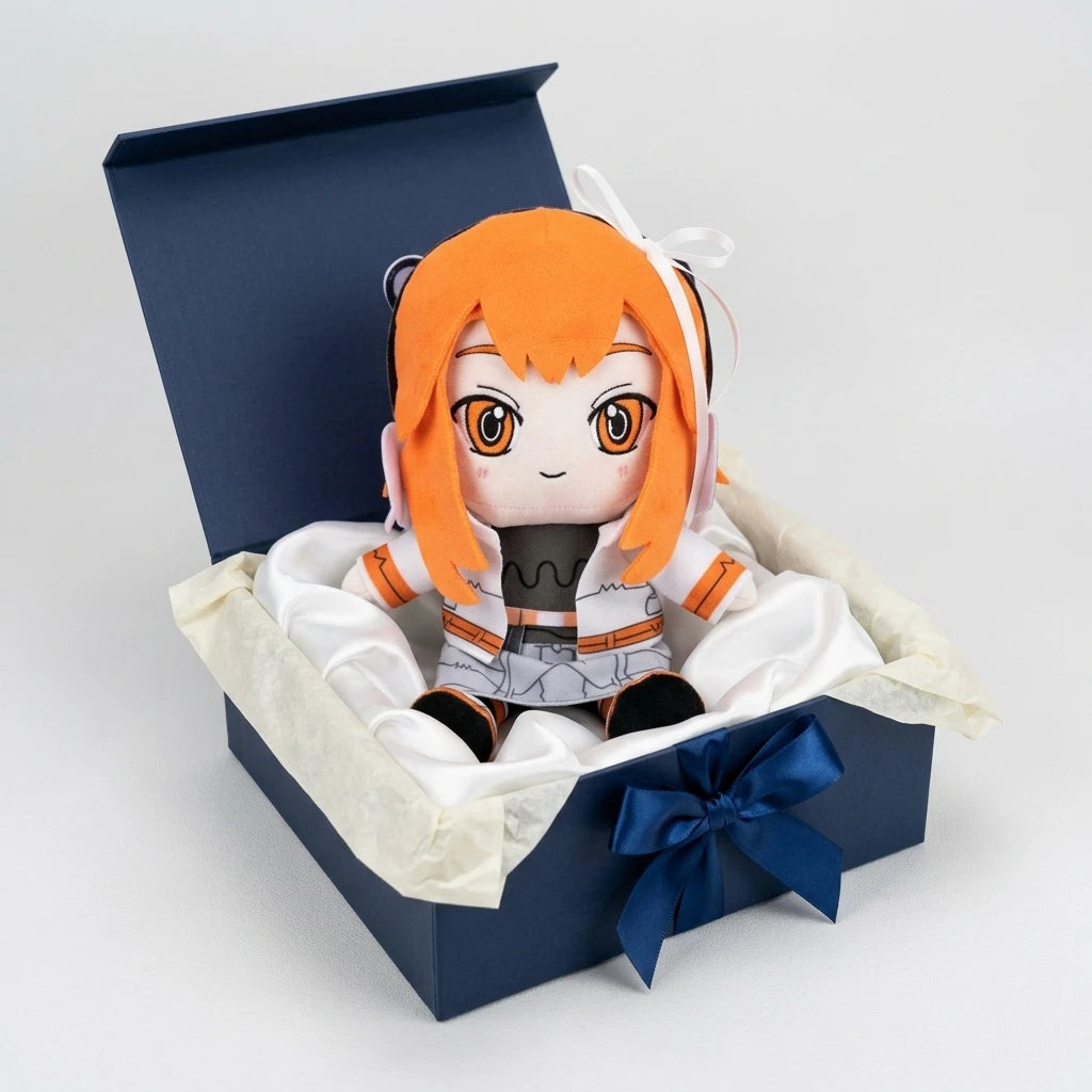 Cross-border Explosions Wholesale 20cm Polyester Kasane Teto Anime Accented ACG Plush Fun Accompanying Emotional Doll Kids