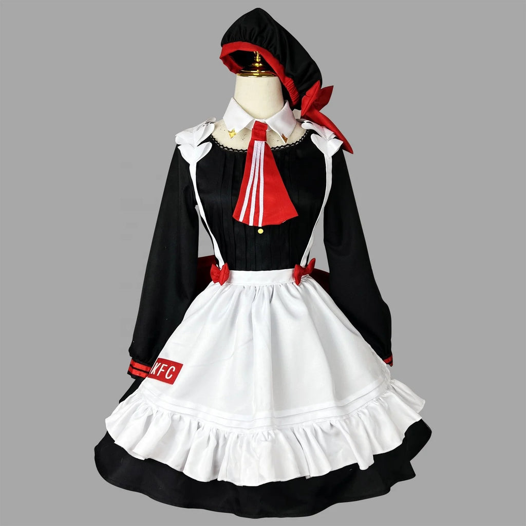 Wholesale High Quality Genshin Impact Anime Cosplay Costume Lolita Maid Dress Halloween Party Noelle Costume
