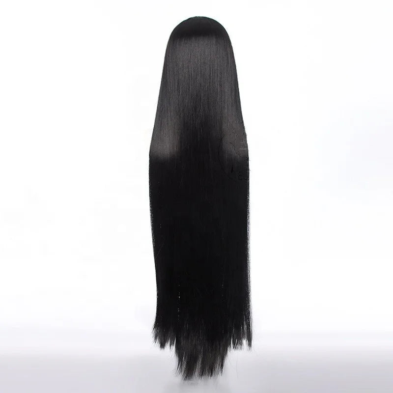 Wholesale Kakegurui Jabami Yumeko Wig Cosplay 100cm Long  Black Straight Synthetic Anime Halloween Party Cosplay Wig
