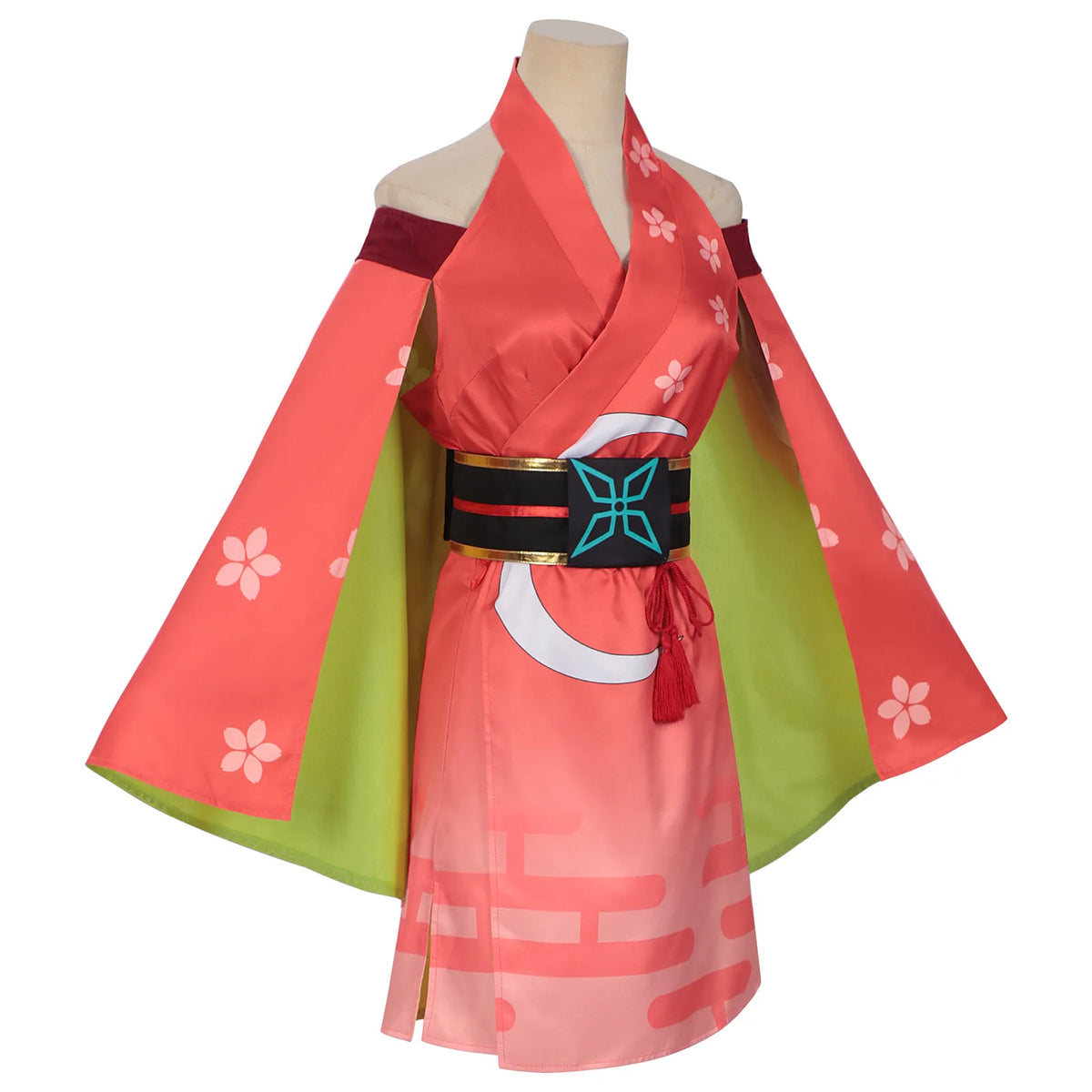 2026 Anime Style Printed Polyester Cosplay Costume Set Kimono Inspired Character Outfit Adults Stage Performance Wear