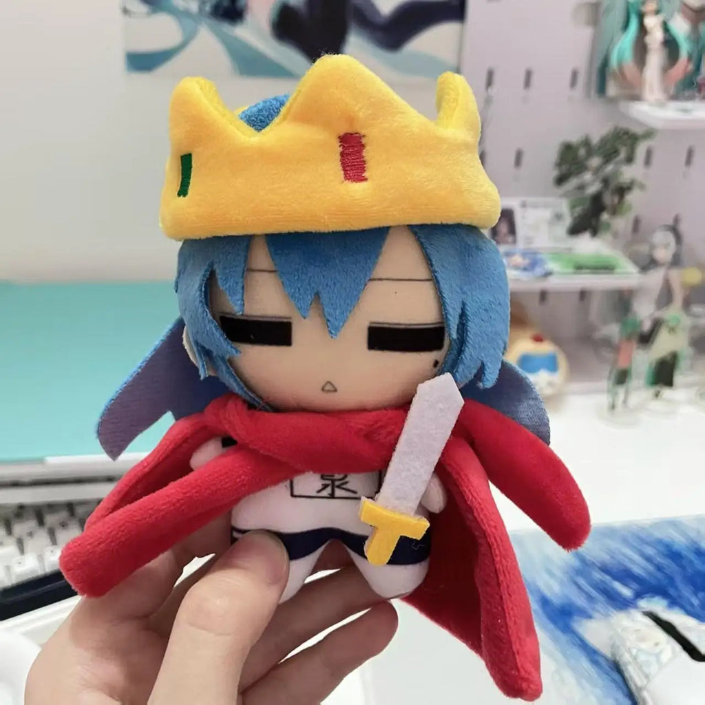 Wholesale Custom 10cm Nunu Plush Doll, Cute Blue Hair Anime Cotton Doll Keychain Backpack Pendant Gift for Fans