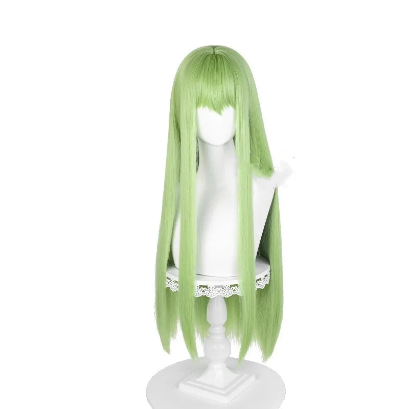 Wholesale Enkidu Wig Cosplay 80cm Long Straight Fate/Grand Order Green Anime Peluca Synthetic Halloween Party Cosplay Wig