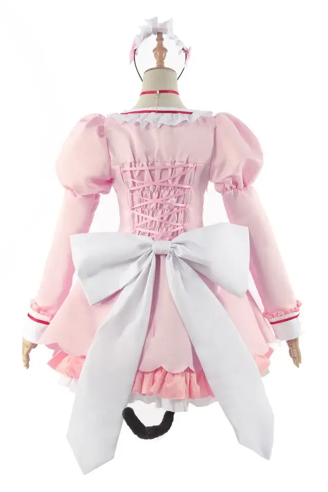 Game Cosplay Chocola Nekopara Costume Vanilla Suits Cat Girl Maid Dresses Lolita Lovable Pink Blue Polyester Halloween Costumes