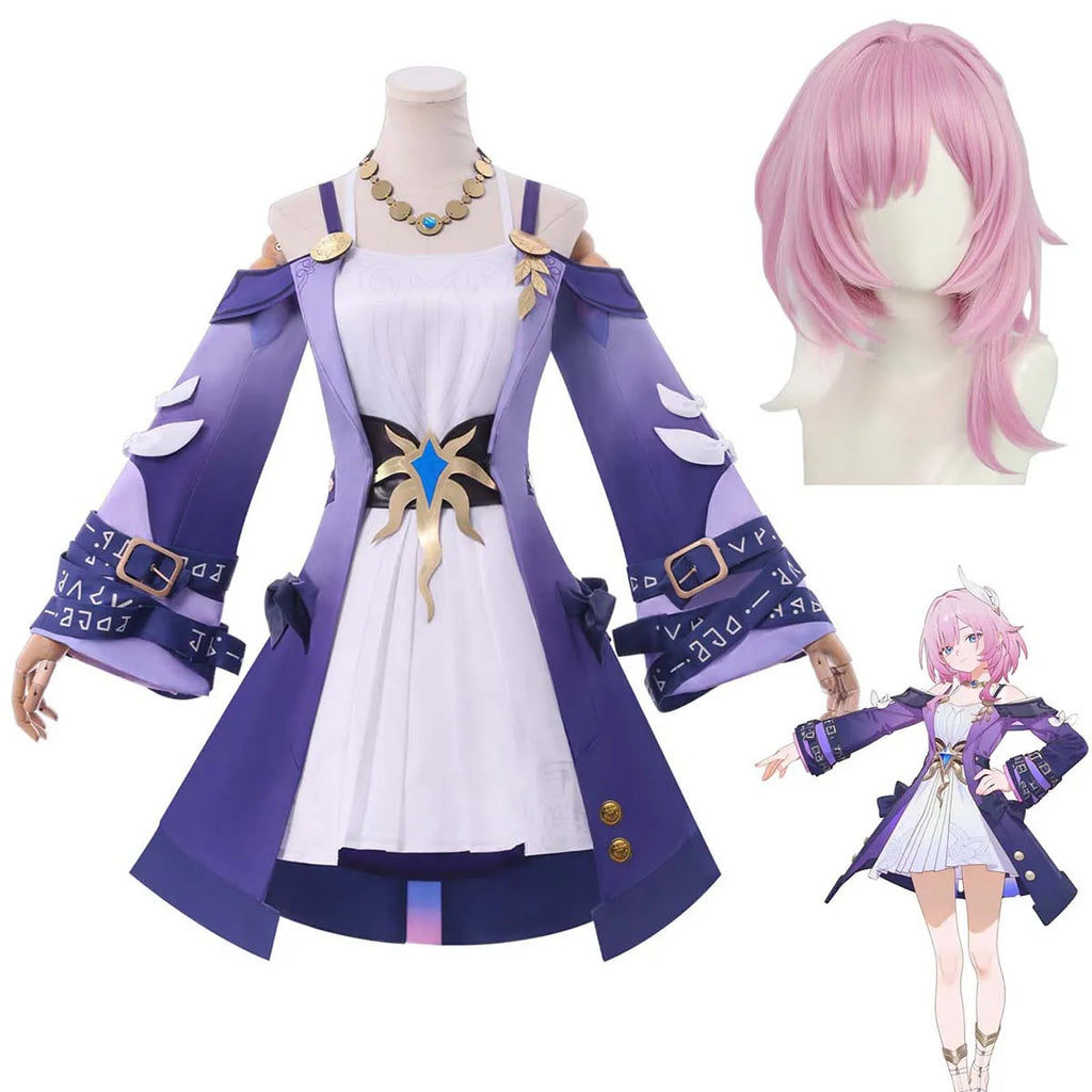 Women Game Honkai: Star Rail Play Role Cyrene Cosplay Purple Uniform Costume GAHC-008