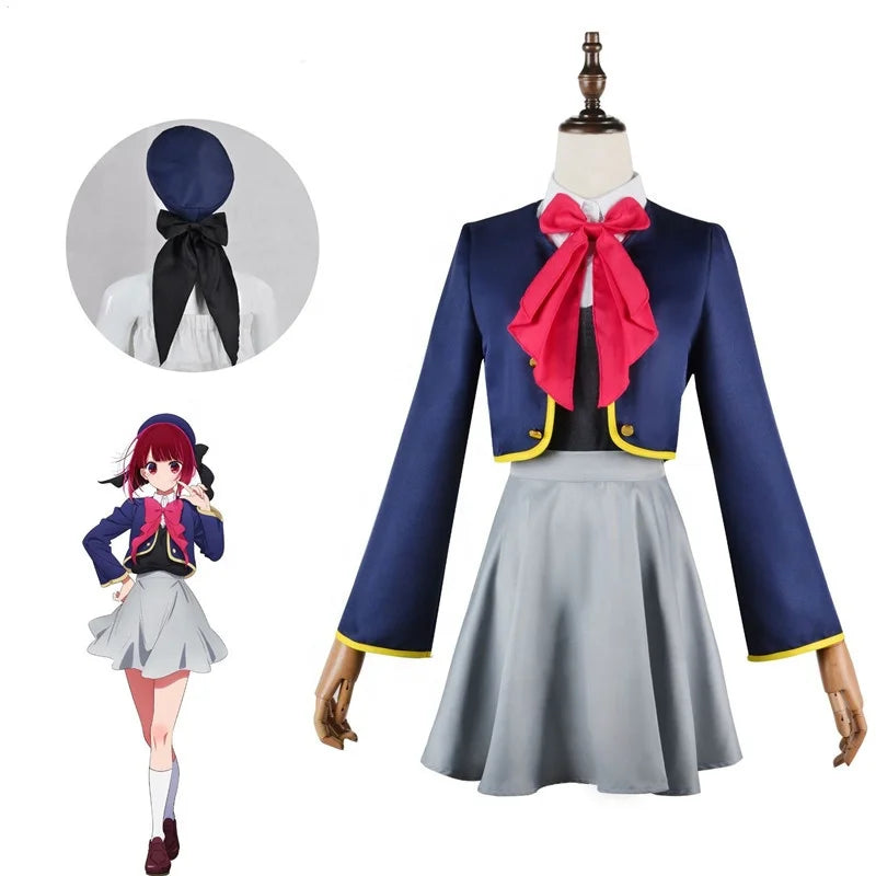 Wholesale High Quality Oshi No Ko Hoshino Rubii Anime Costume Lolita Skirt Halloween Party ArimaKana Cosplay Costume