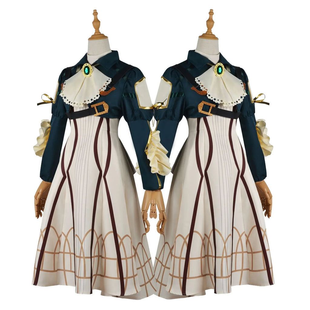 Anime Violet Evergarden Cosplay Costume High Quality Princess Maid Dress Halloween Carnival Prom Skirt for Woman