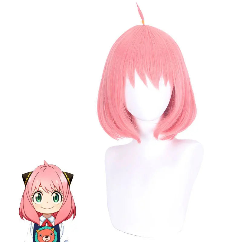 Anya Forger's pink Bob Cosplay Wig