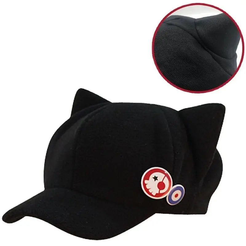 Asuka for Ear Baseball Cap Unisex Large Brim Sun Hat Neon Genesis Badge Anime Cosplay Embroidery Common UV Protection