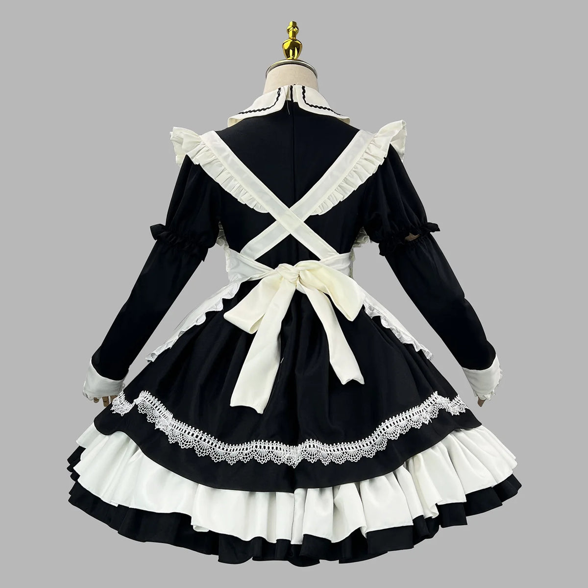 Lolita Performance Maid Cosplay Costume With Detachable Sleeves