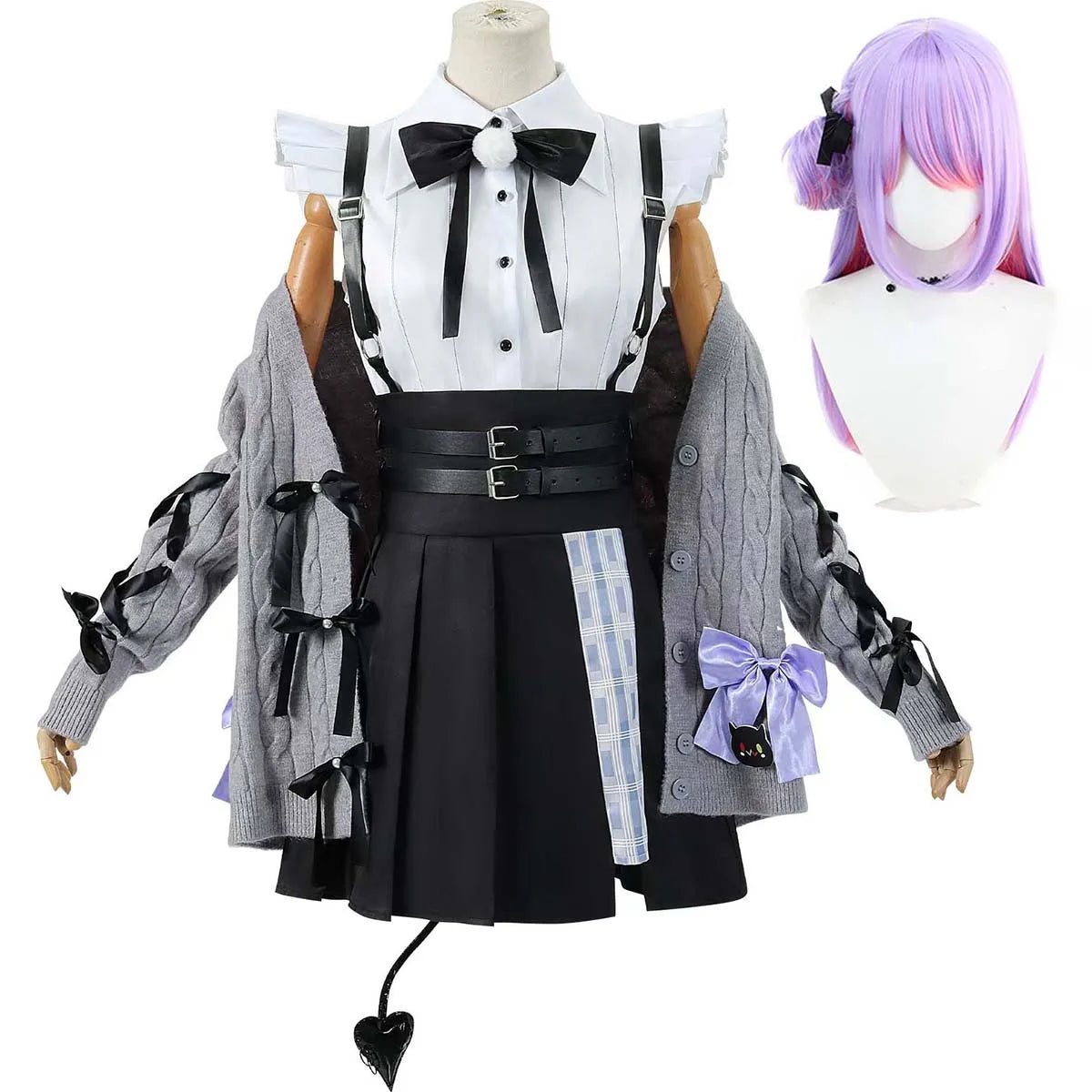Anime Hololive VTuber Cosplay Tokoyami Towa Costume Idol Dress IDOL-003