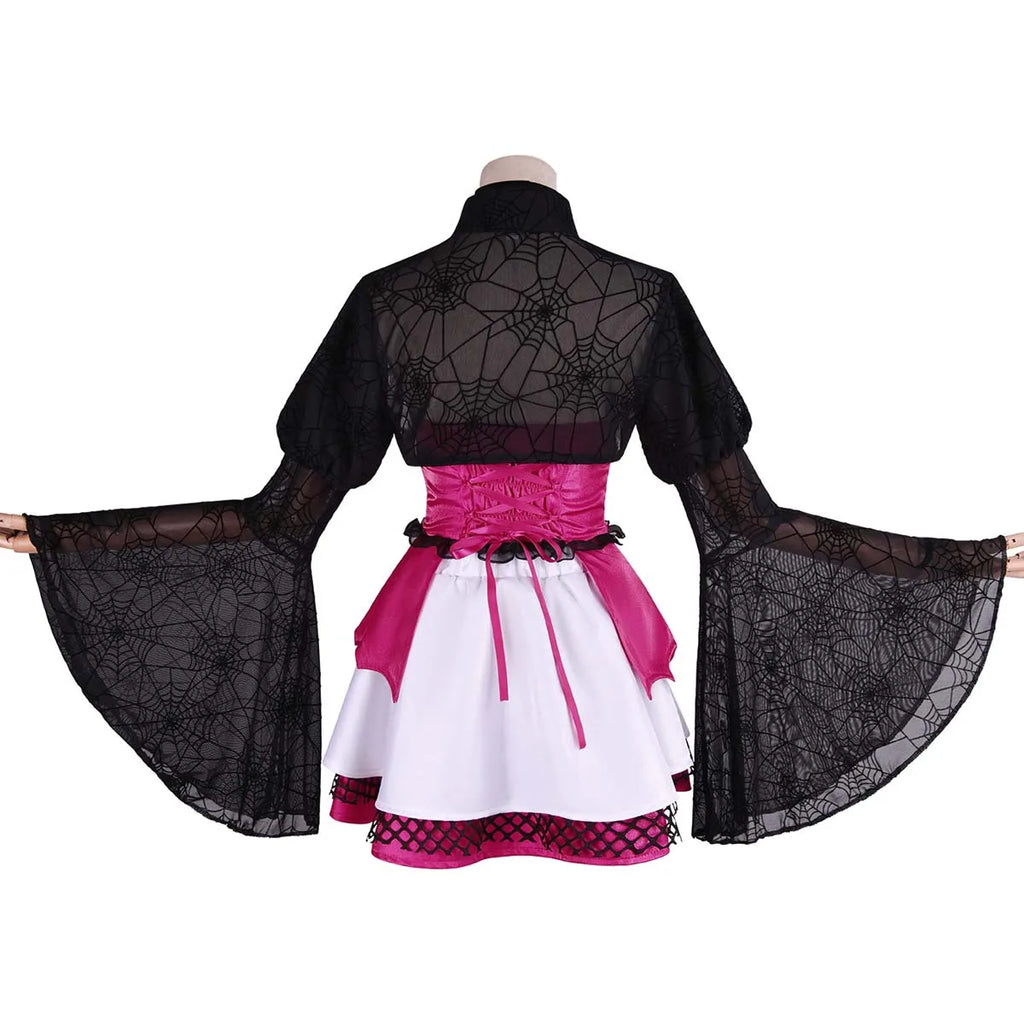 Halloween Gothic Women's Vampire Draculaura Corset Dress Costume or Wig DONG-032