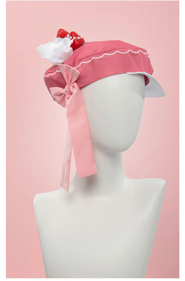 Women's Anime Shugo Chara Hinamori Amu Maid Uniform Costume or Pink Wig FCGD-036