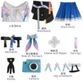 March 7th Cosplay Costume Big Size March 7th Dress Wig Role Play Lolita Outfits for Comic Con