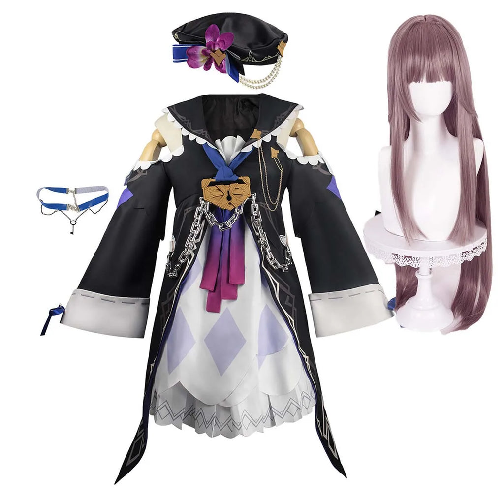 Halloween Women Anime Game Plus Size Honkai Star Rail Cosplay Herta Outfit GAHC-008