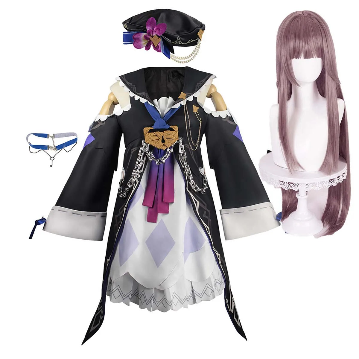 Halloween Women Anime Game Plus Size Honkai Star Rail Cosplay Herta Outfit GAHC-008