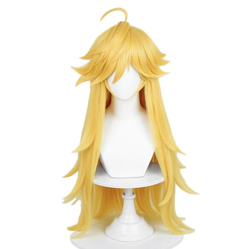 Wholesale Stocking Anime Wig Cosplay 75cm Long Straight Blonde Panty Hair Peluca Synthetic Cosplay Costume Wig for Party