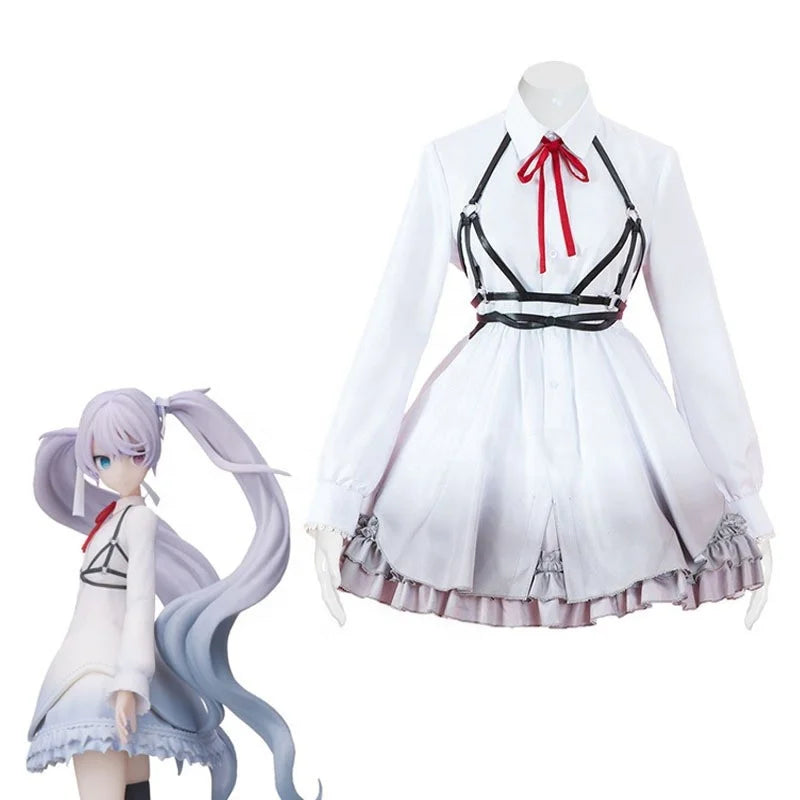 Wholesale Vocaloid Miku Scallion Costume for Adults Project Sekai Game Anime Cosplay Costume for Halloween Parties Lolita Dress