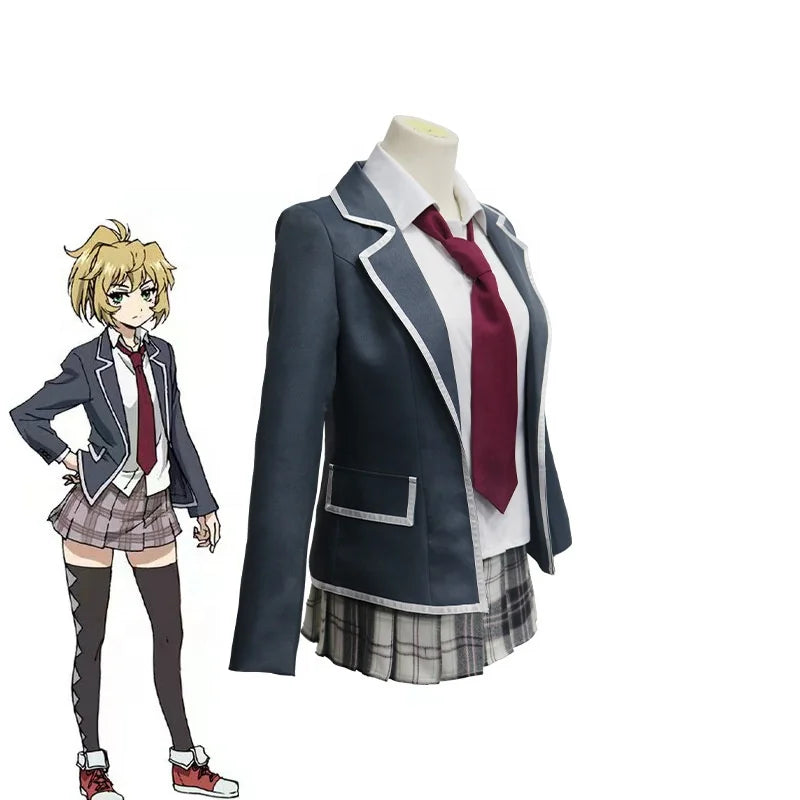 Wholesale Mayuko Nise Costume High School Uniform Outfit Sailor Suit Lolita Dress High Rise Invasion Anime Cosplay Costumes