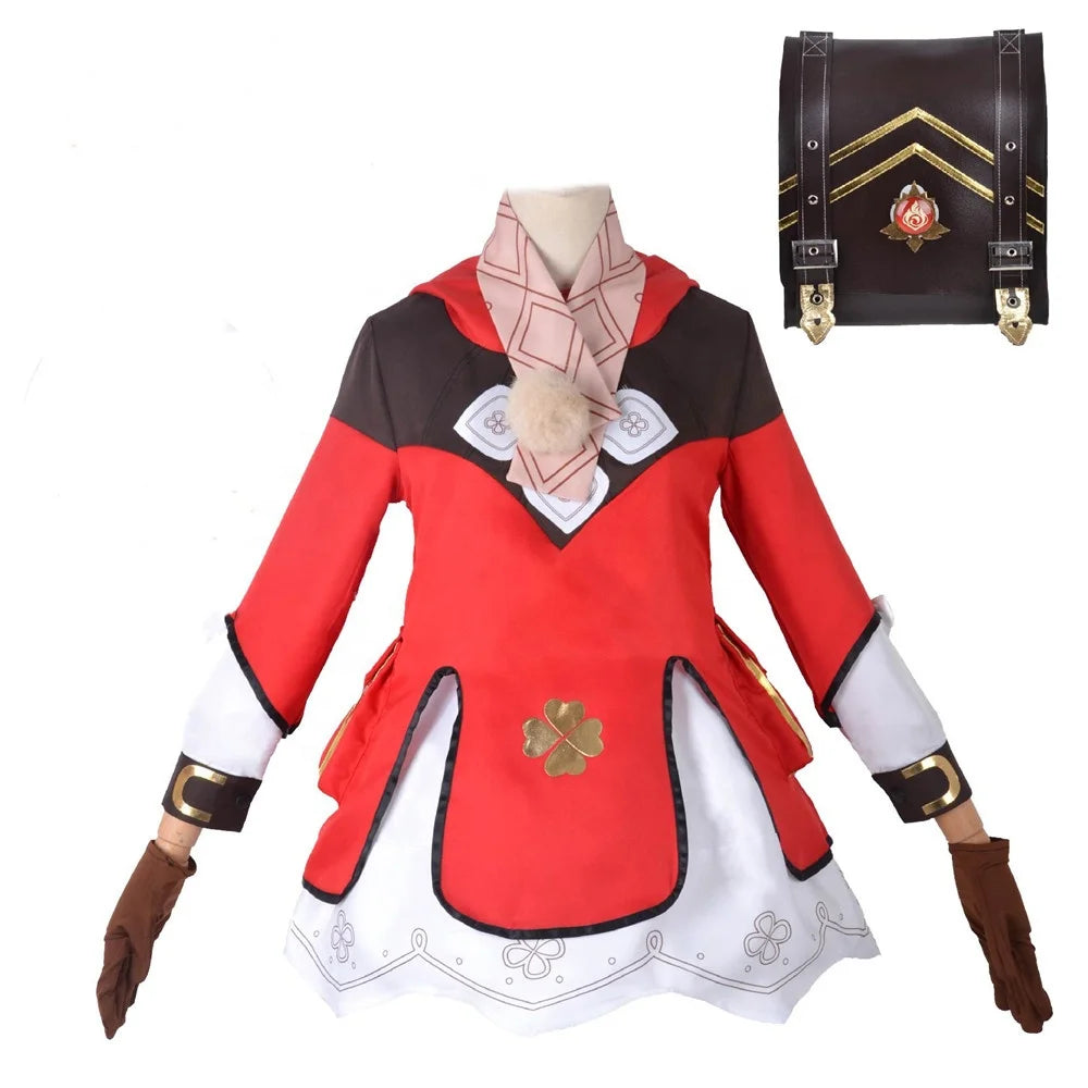 High Quality Wholesale Klee Costume Uniform Cloth Halloween Party Genshin Impact Anime Lolita Cosplay Costume for Girls