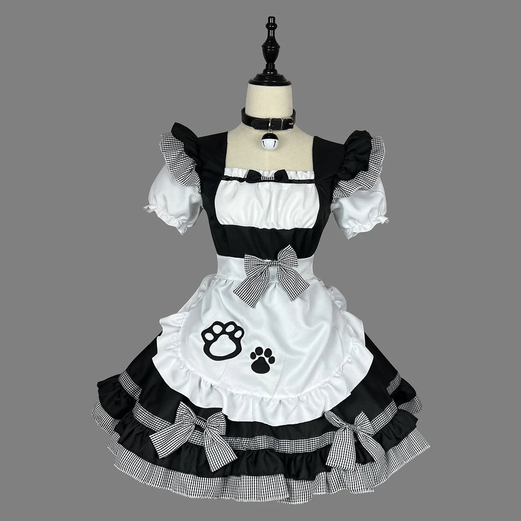 Lolita Cat Girl Lolita Maid Dress Classical Maid Cosplay Costumes Plus Size Apron Maid Outfits