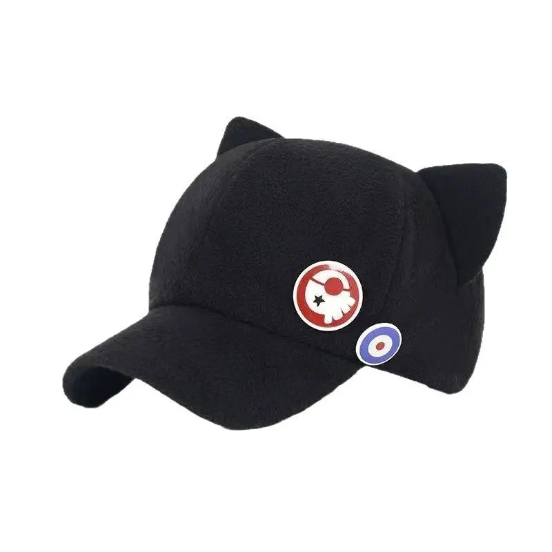 Asuka for Ear Baseball Cap Unisex Large Brim Sun Hat Neon Genesis Badge Anime Cosplay Embroidery Common UV Protection