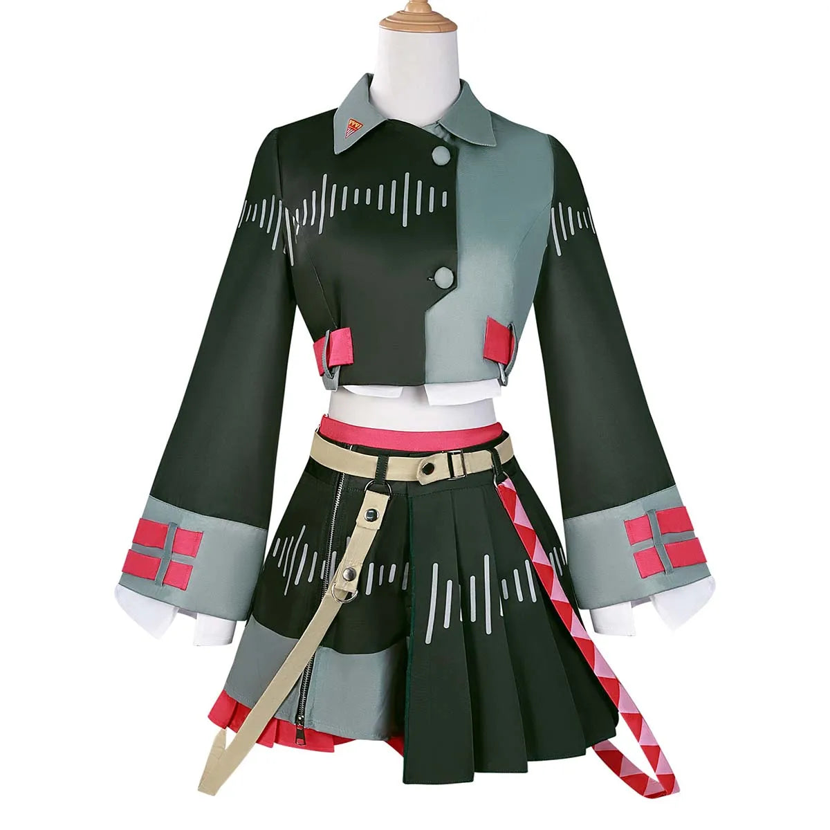 Women Halloween Anime Diva Singer Kasane Teto Cosplay Costume IDOL-001