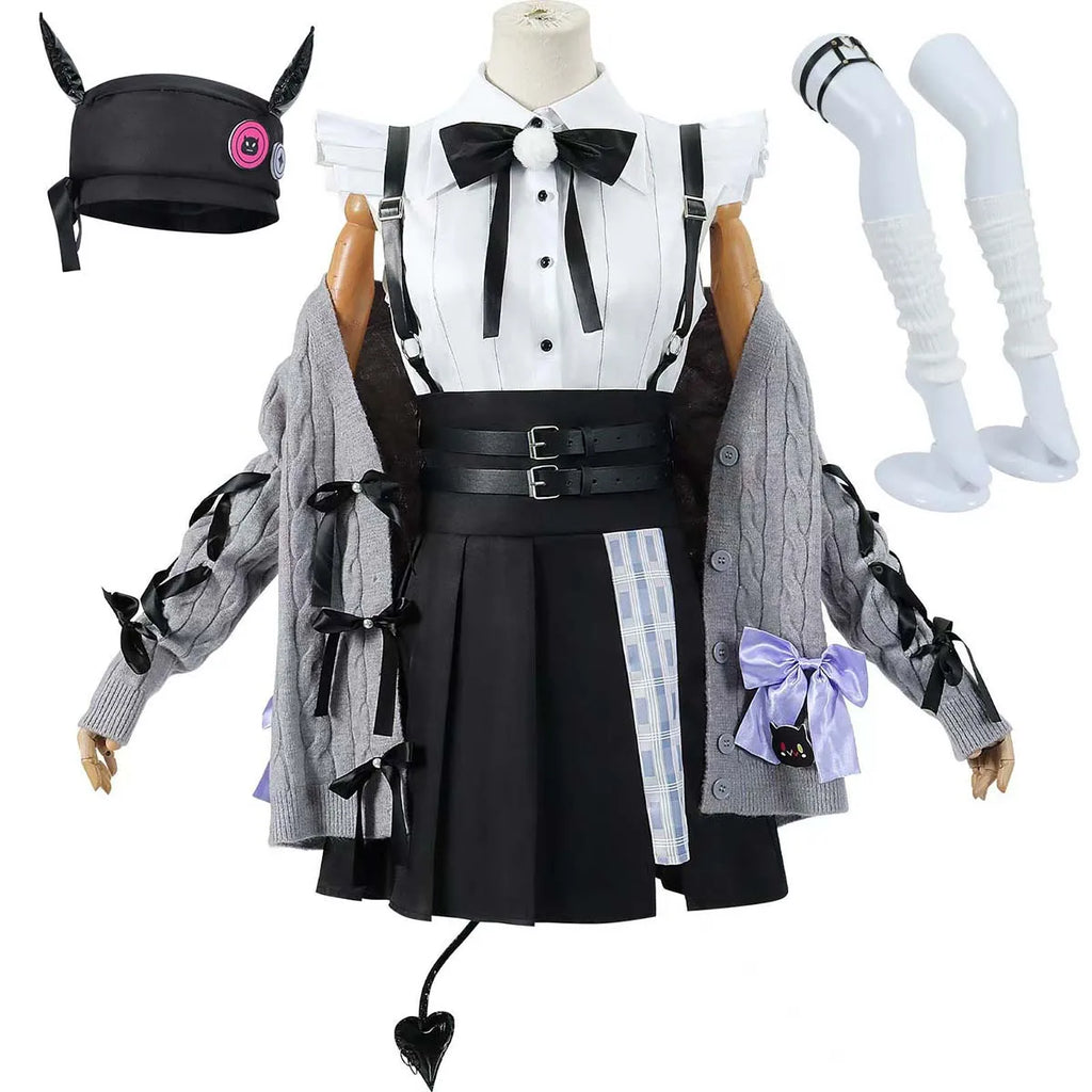 Anime Hololive VTuber Cosplay Tokoyami Towa Costume Idol Dress IDOL-003