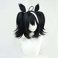 Anime Roleplay Party Pretty Derby Kitasan Cosplay Synthetic Hair Wig with Ponytail Ears GAHC-017
