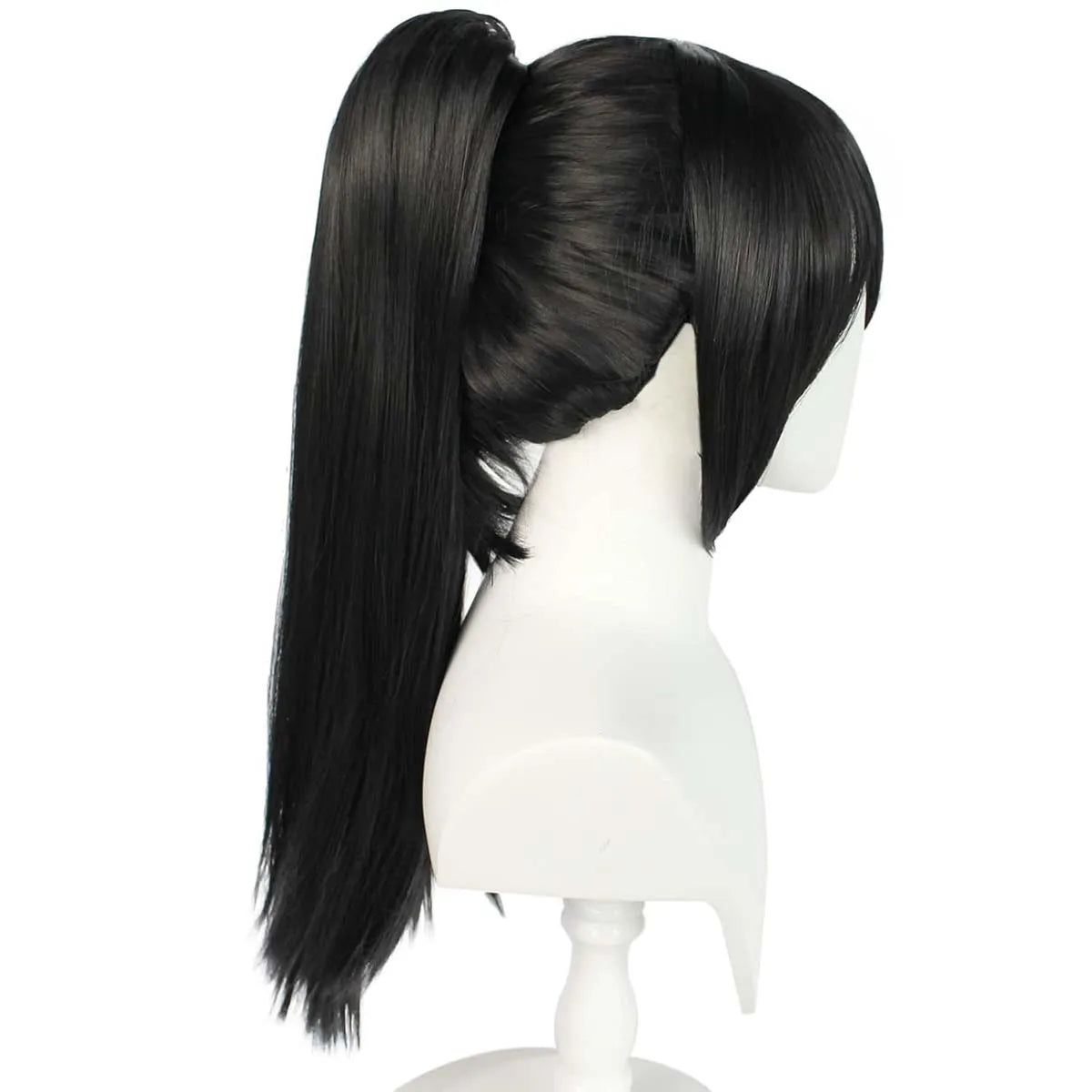 Halloween Party Game Yandere Simulator Cosplay Ayano Aishi Black Straight Long Ponytail Wig for Women GAHC-013