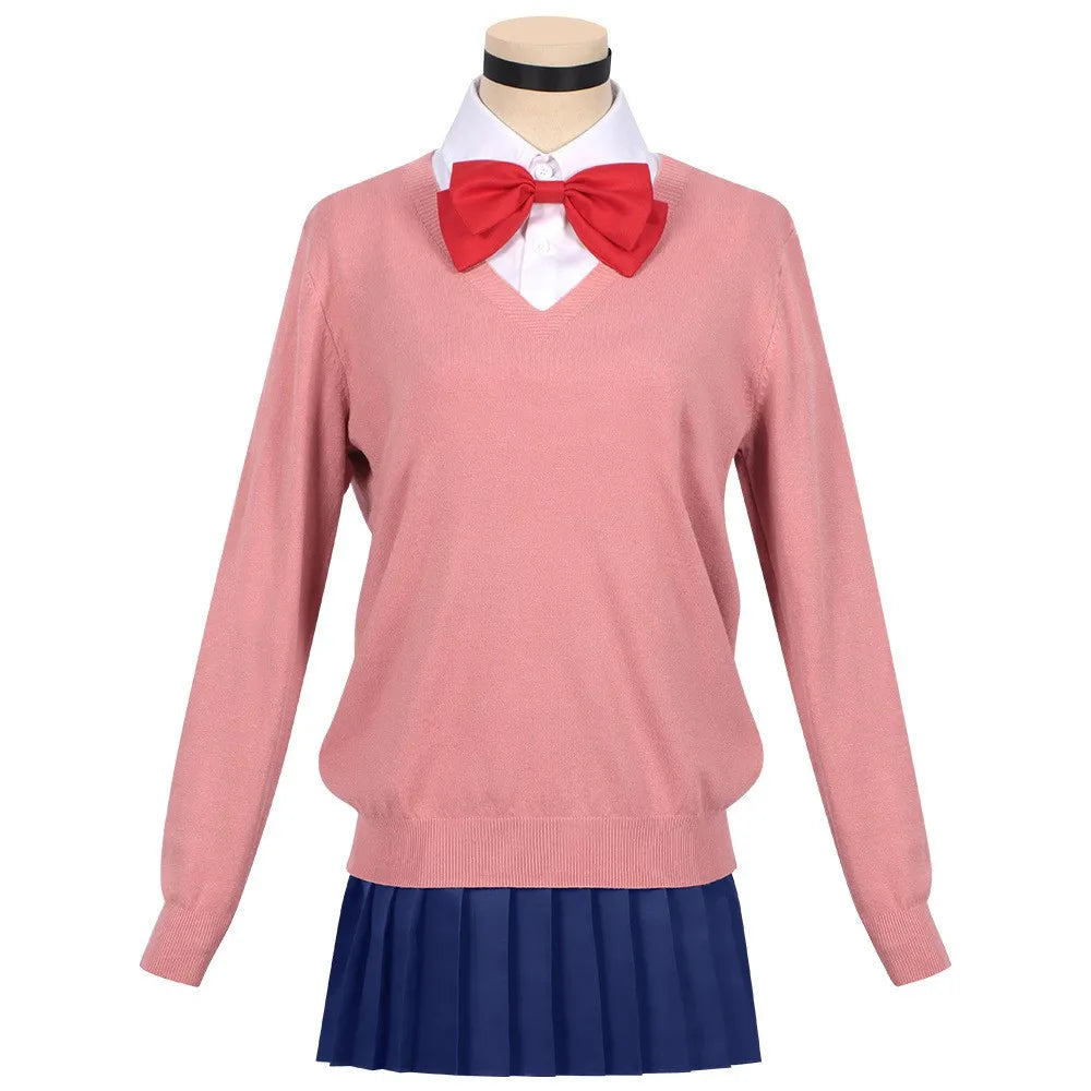 Wholesale Momo Ayase Cosplay Costume for Adults Dandadan Anime Cosplay for Halloween Party Sweater and Skirt Costume