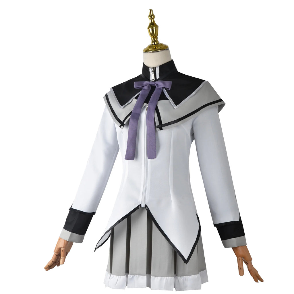 Anime Magical Girl Puella Magi Madoka Magica Cosplay Costume Set Akemi Homura Kaname Madoka Wig Battle Suit Dress Skirt
