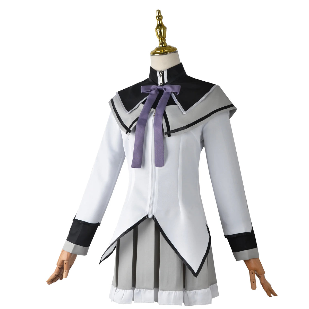 Anime Magical Girl Puella Magi Madoka Magica Cosplay Costume Set Akemi Homura Kaname Madoka Wig Battle Suit Dress Skirt