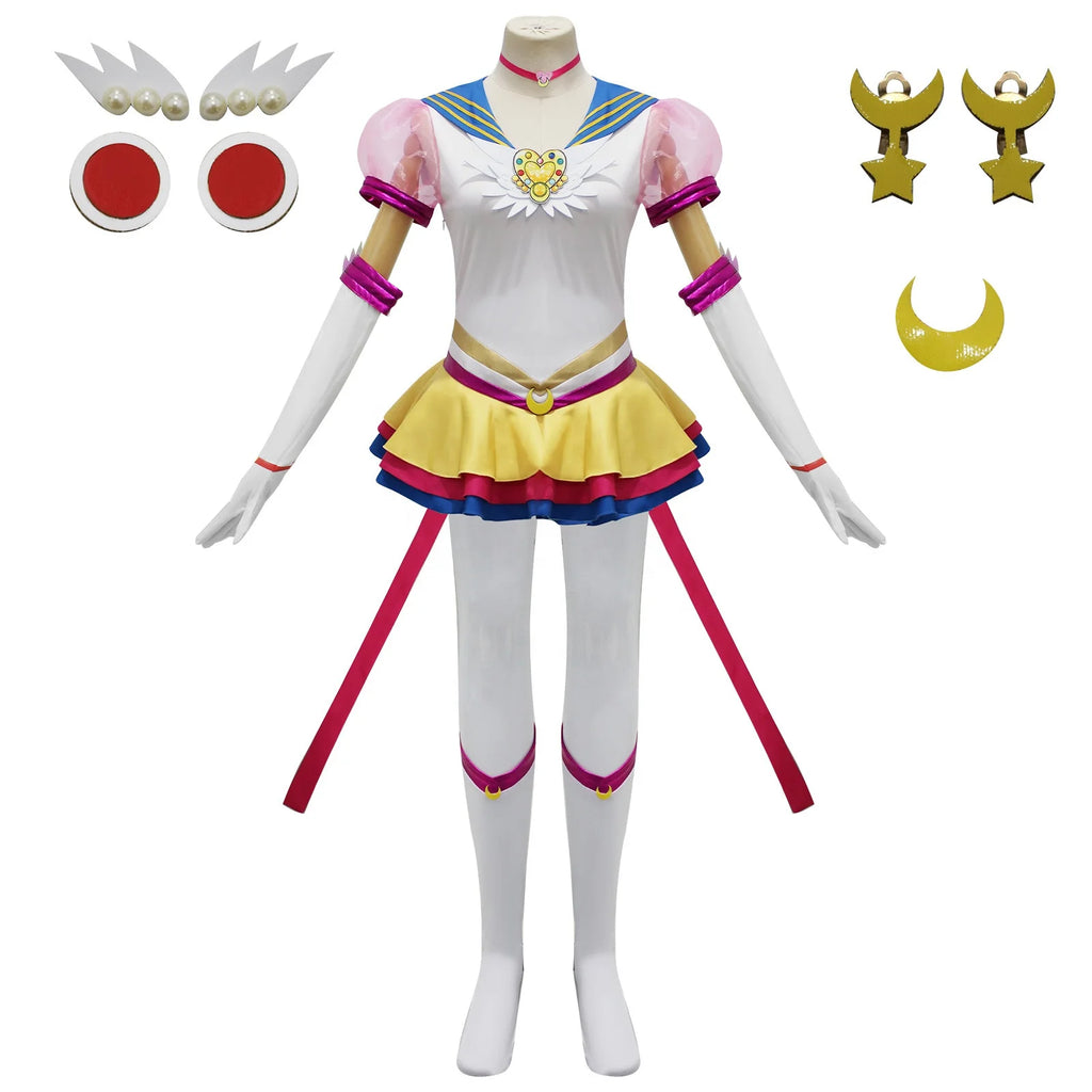 Wholesale Sailor Moon Anime Costume Sailor Suit Halloween Party Lolita Dress Tsukino Usagi Cosplay Costume