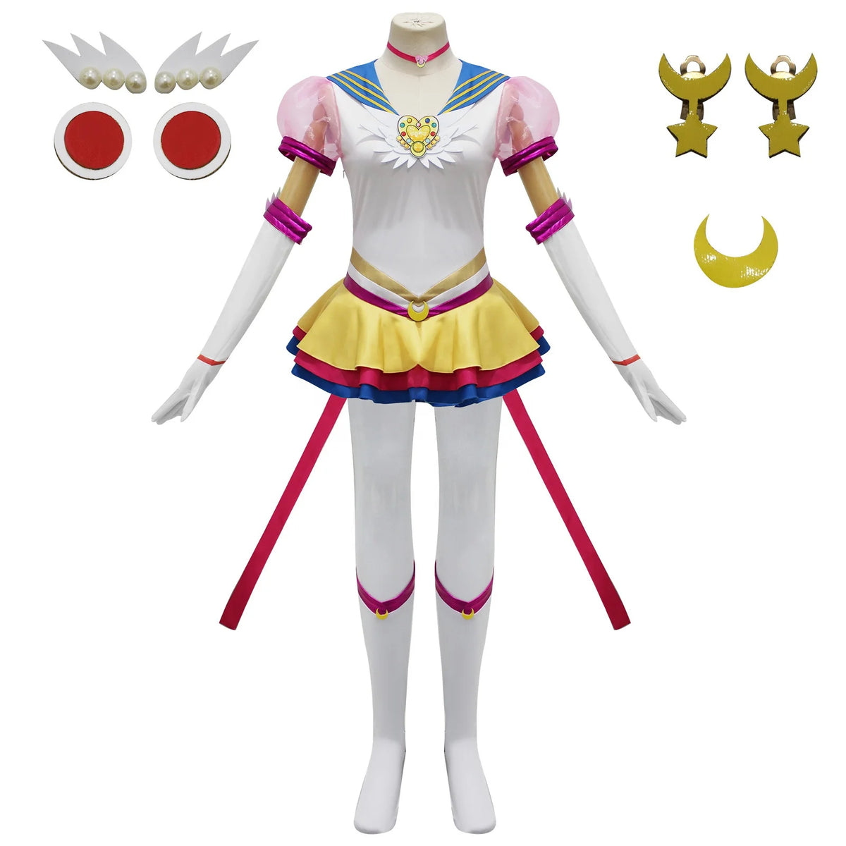 Wholesale Sailor Moon Anime Costume Sailor Suit Halloween Party Lolita Dress Tsukino Usagi Cosplay Costume