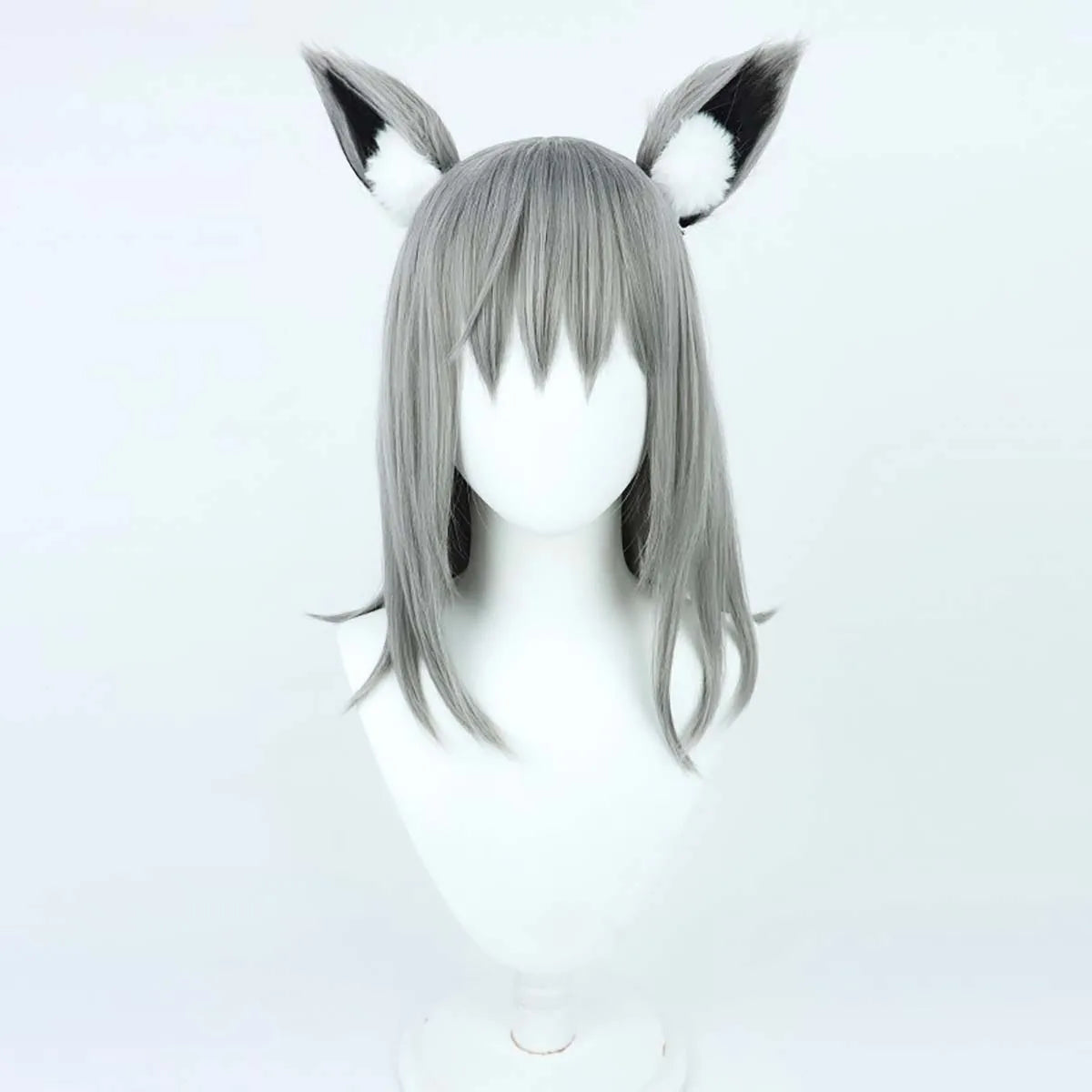 Anime Roleplay Party Costume Prop Blue Archive Shiroko Sunaookami Cosplay Wig With Ear GAHC-026