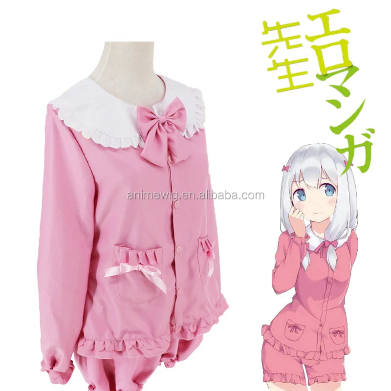 Wholesale New Eromanga Sensei Anime Izumi Sagiri Cosplay Costume Japanese Anime Ink Uniform Suit Outfit Clothes Top &Pants