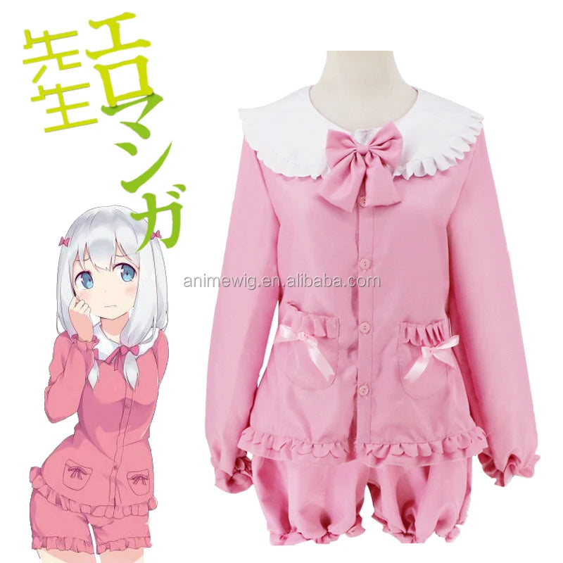 Wholesale New Eromanga Sensei Anime Izumi Sagiri Cosplay Costume Japanese Anime Ink Uniform Suit Outfit Clothes Top &Pants