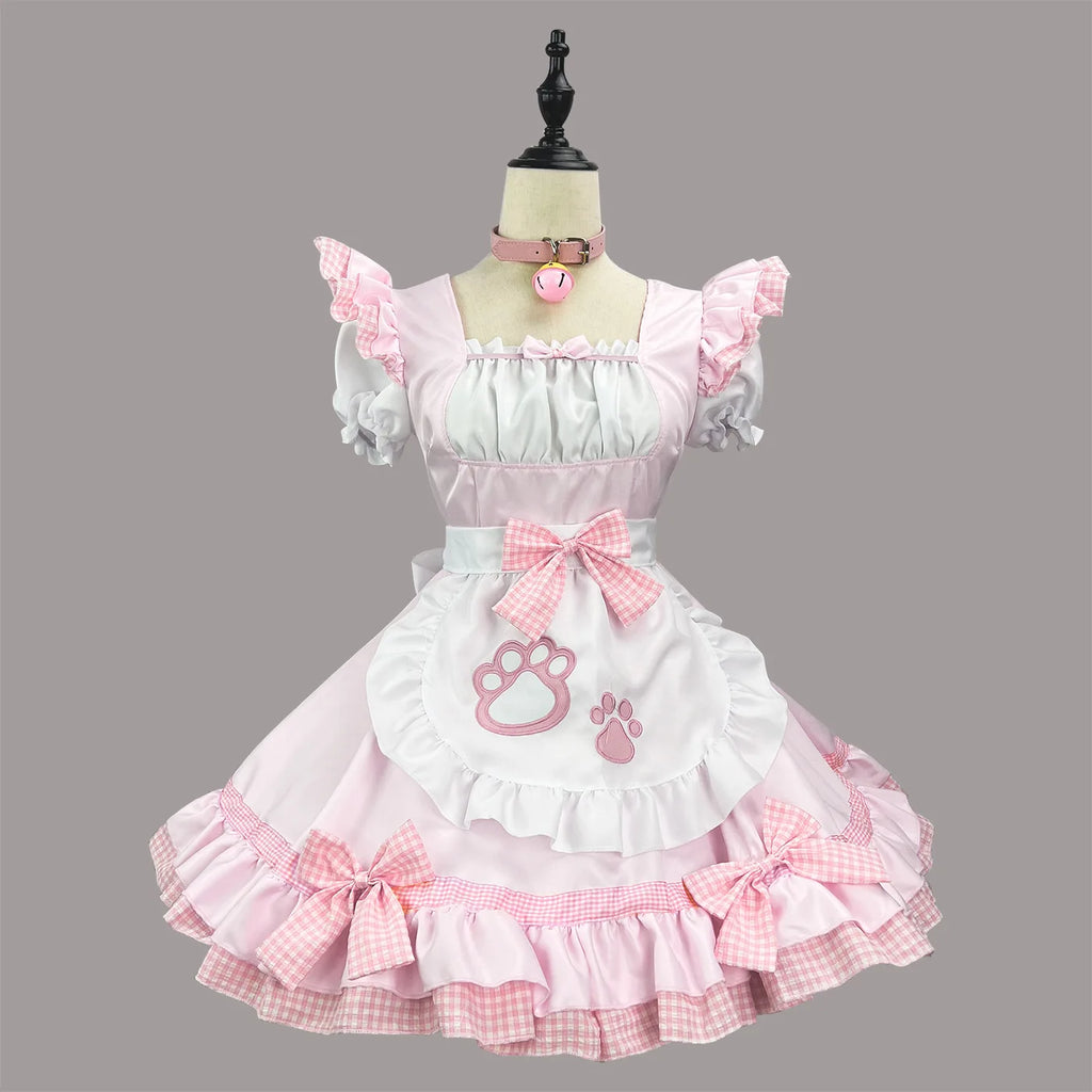 Lolita Cat Girl Lolita Maid Dress Classical Maid Cosplay Costumes Plus Size Apron Maid Outfits