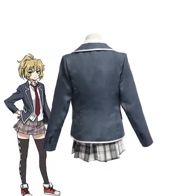 Wholesale Mayuko Nise Costume High School Uniform Outfit Sailor Suit Lolita Dress High Rise Invasion Anime Cosplay Costumes