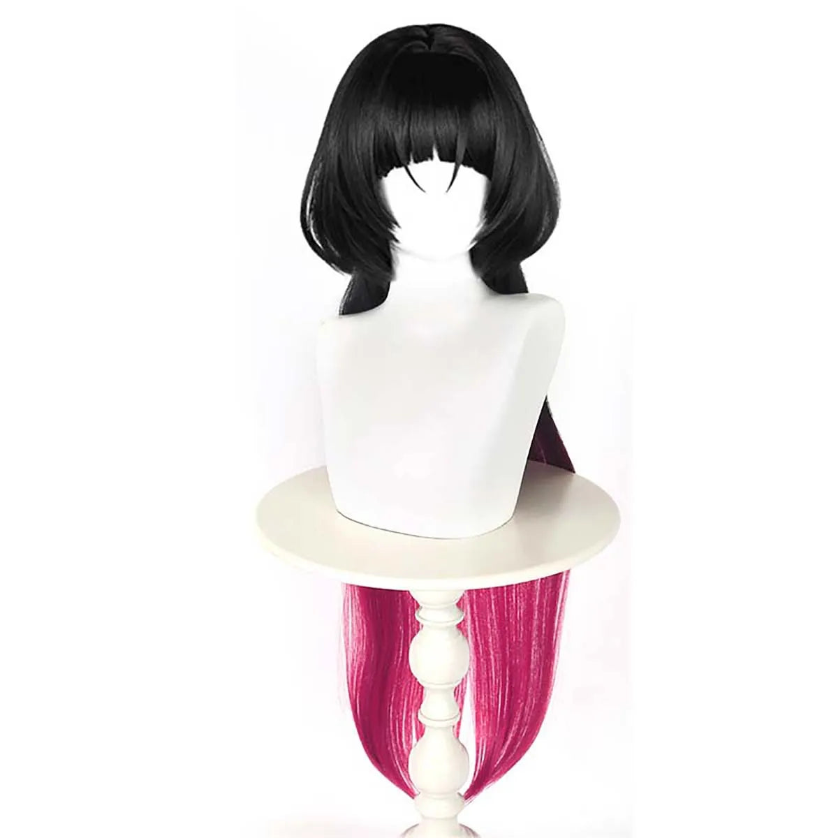Women Halloween Zenless Zone Zero Cosplay Jane Doe Long Long Straight Black Mixed Red Synthetic Hair Wigs GAHC-030